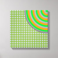 Colourful Concentric Circles Canvas