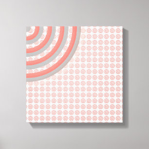 Colourful Concentric Circles Canvas