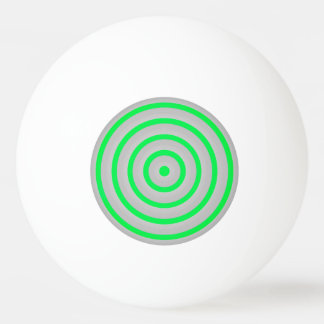 Colourful Concentric Circles Ping Pong Ball