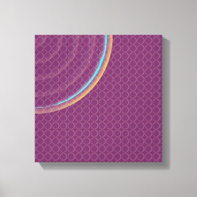 Colourful Concentric Circles Split Canvas (Front)