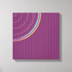 Colourful Concentric Circles Split Canvas Print