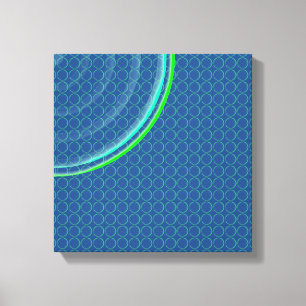 Colourful Concentric Circles Split Canvas Print