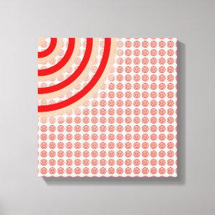 Colourful Concentric Circles Split Canvas Print
