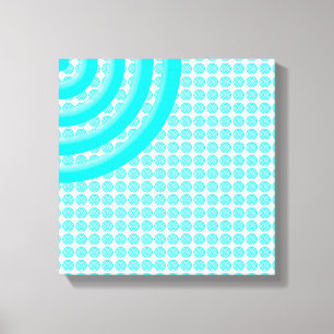 Colourful Concentric Circles Split Canvas Print