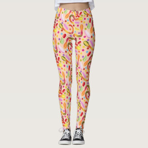 Colourful confectionery leggings