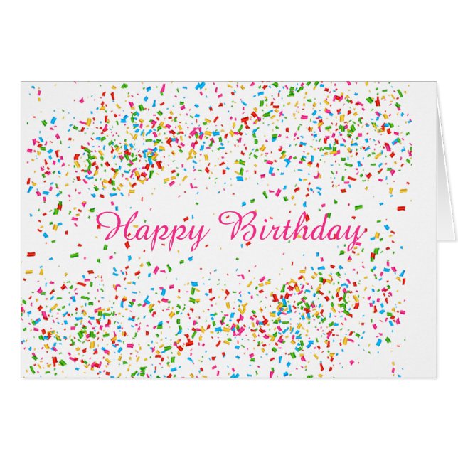 Colourful confetti (Front Horizontal)
