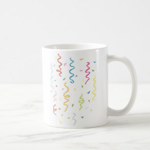 Colourful Confetti and Streamers Coffee Mug