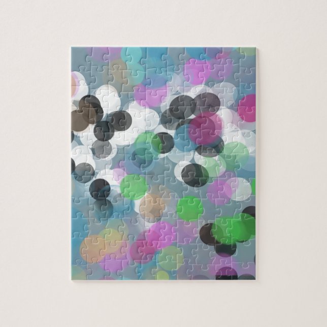 Colourful Confetti Bokeh Dots Jigsaw Puzzle (Vertical)