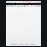 Colourful Confetti Bokeh on Grey Modern Letterhead<br><div class="desc">Coordinates with the Colourful Confetti Bokeh on Grey Modern Business Card by 1201AM. A rainbow-hued splash of colourful confetti dots create an intriguing header on this personalized letterhead. Your name or business name is simply styled on a solid black strip. A great design for makeup artists, photographers, party planners, art...</div>
