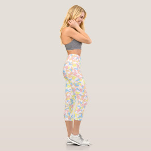 Colourful Confetti Capri Leggings