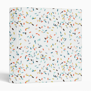 Colourful Confetti Fall Pattern Binder