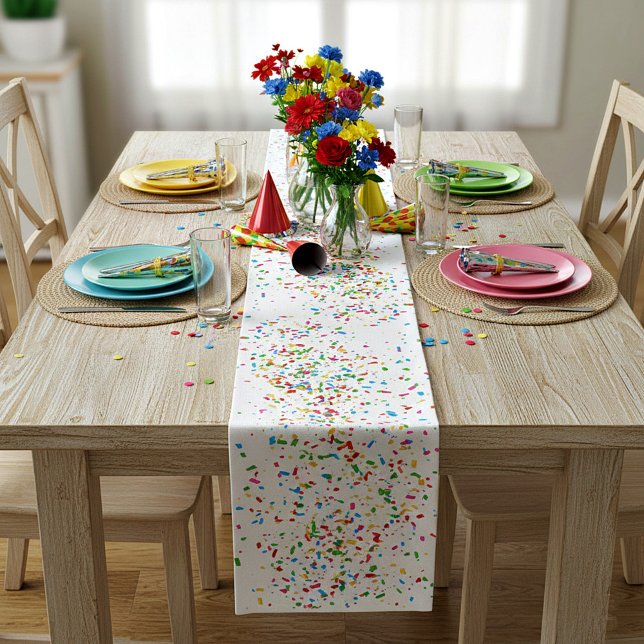 Colourful confetti short table runner (Creator Uploaded)