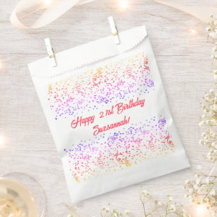 Colourful Confetti Special Occasion Template  Favour Bag