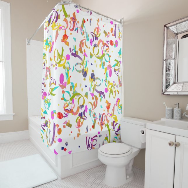 Colourful Confetti Toss Artwork (In Situ)