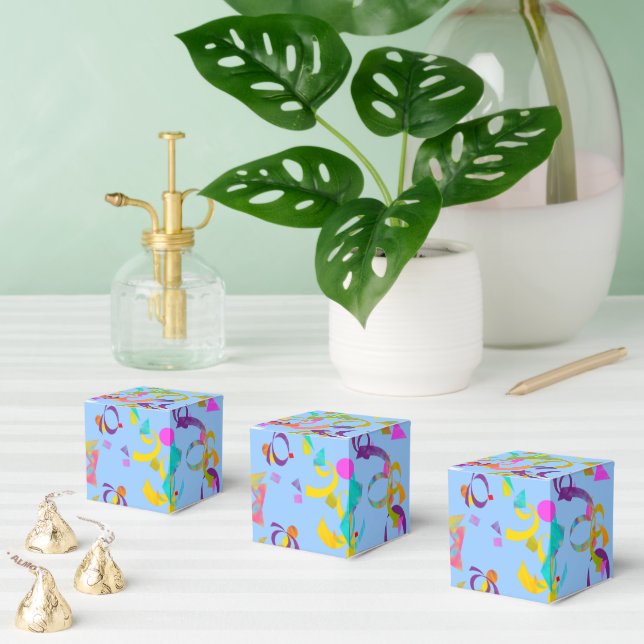 Colourful Confetti Toss Favor Box (Multiple)