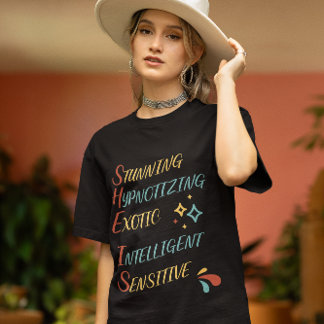 Colourful Confidence: Funny & Simple Gift for Her  T-Shirt