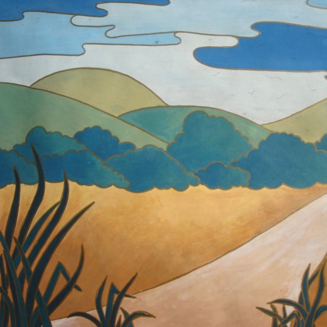 colourful contempory abstract landscape jigsaw puzzle (Creator Uploaded)