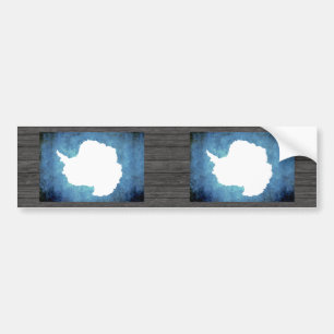Colourful Contrast Antartican Flag Bumper Sticker