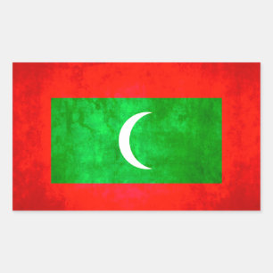Colourful Contrast Maldivan Flag Sticker