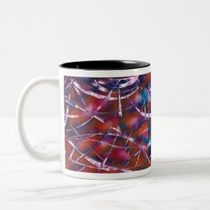 Colourful Contrasting Ribbon Two-Tone Coffee Mug