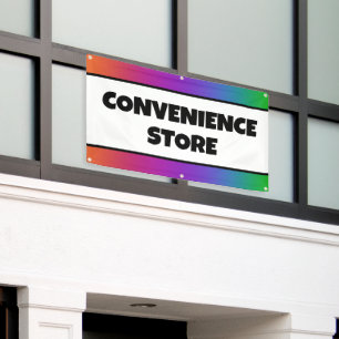 Colourful Convenience Store Banner