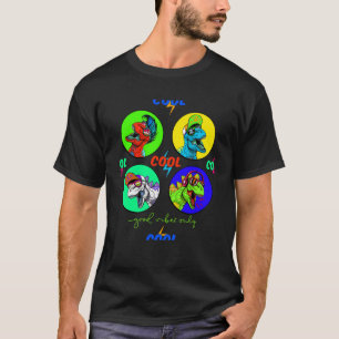 Colourful Cool Awesome Dinosaur Rex  Graphic T-Shirt