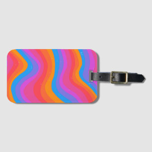Colourful Cool & Fun Stripes Luggage Tag