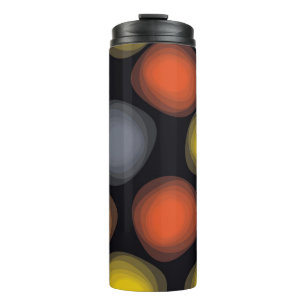 Colourful, cool, modern, trendy flower abstraction thermal tumbler