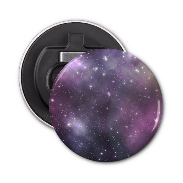 Colourful Cool Nebula and Stars in Space Bottle Opener (Front)
