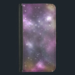 Colourful Cool Nebula and Stars in Space Samsung Galaxy S5 Wallet Case<br><div class="desc">A luminous ethereal image containing many sparkling glittering star clusters and nebula, found far off in deep space. Bright vivid colours of bright pink, soft lavender, royal purple, with some copper and gold hues too. This beautiful and striking image of a galaxy would appeal to astronomy buffs, geeks and those...</div>