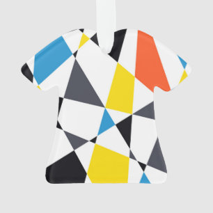 Colourful, cool, trendy, modern geometric shapes ornament