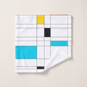 Colourful, cool, trendy, modern illustration art wash cloth