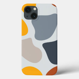 Colourful, cool, trendy, modern organic geometric iPhone 13 case
