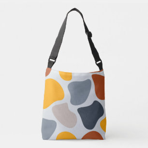 Colourful, cool, trendy, modern organic geometric crossbody bag