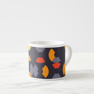 Colourful, cool, trendy, modern, urban circular ar espresso cup