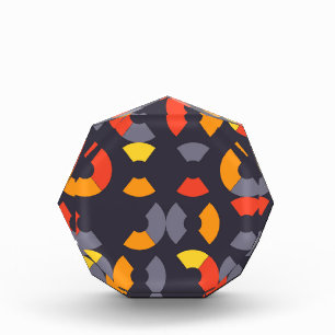 Colourful, cool, trendy, modern, urban circular ar photo block