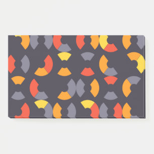 Colourful, cool, trendy, modern, urban circular ar post-it notes