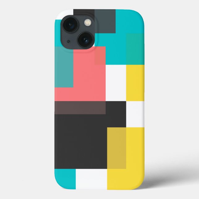Colourful, cool, trendy, urban geometric shape art Case-Mate iPhone case (Back)