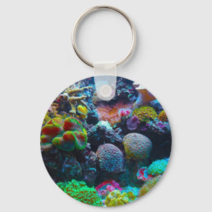 Colourful Coral Keychain