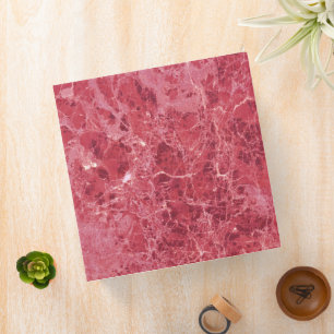 Colourful Coral Red Marble Texture Binder