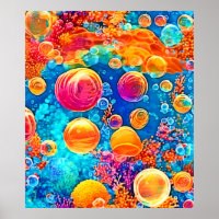 Colourful Coral Reef Bubbles