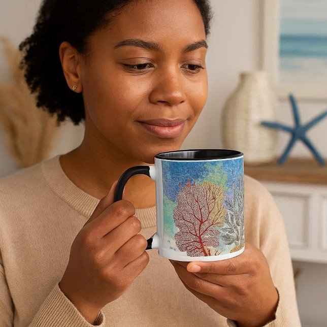 Colourful Coral reef in Ocean Rocks Mug for Dad (Creator Uploaded)