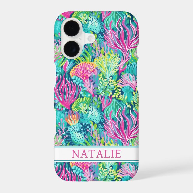 Colourful Coral Reef Monogrammed (Back)