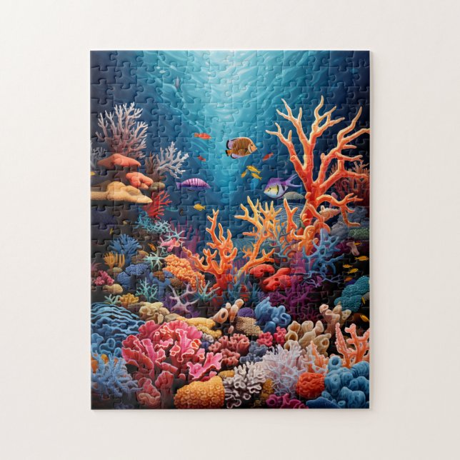 Colourful Coral Reef Puzzle (Vertical)