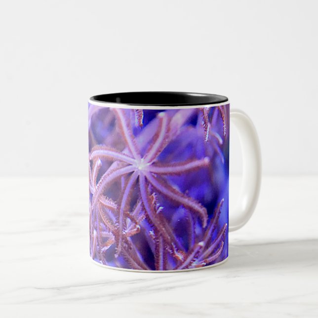 Colourful Coral reefs Two-Tone Coffee Mug (Front Right)