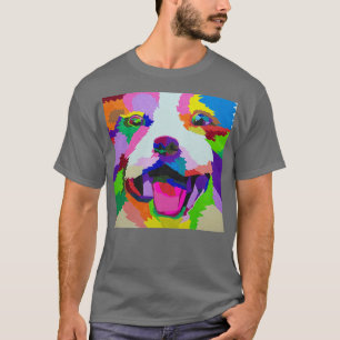 Colourful Corgi Acrylic Painting Design-173 T-Shirt