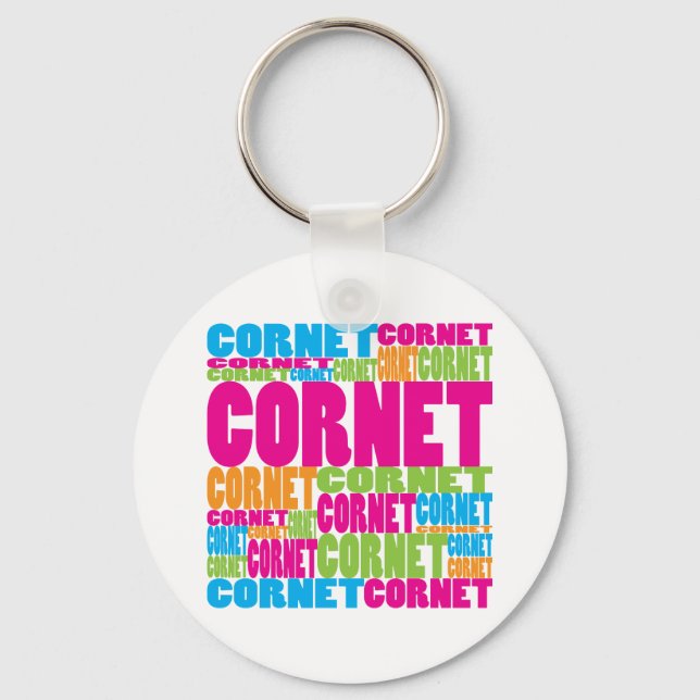 Colourful Cornet Keychain (Front)