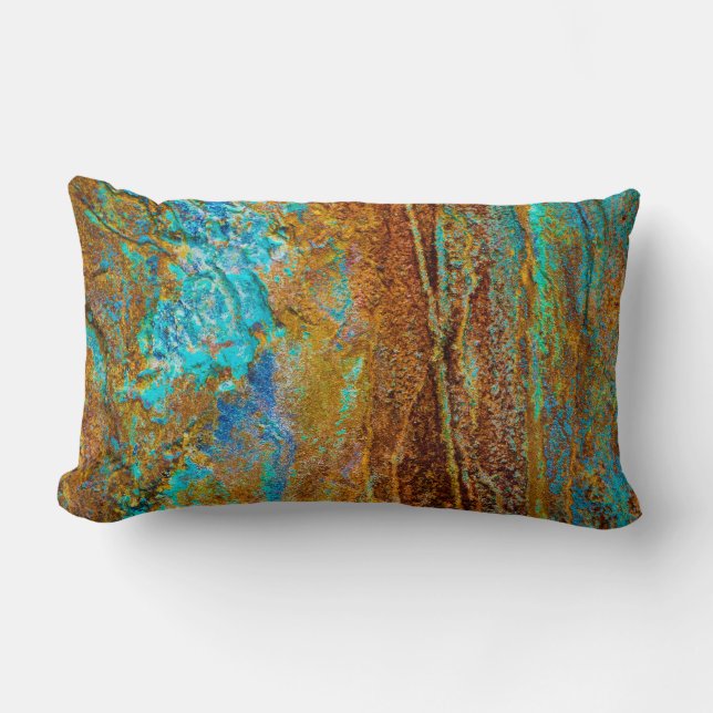 Colourful Corrosion Lumbar Pillow (Front)