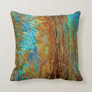 Colourful Corrosion Throw Pillow