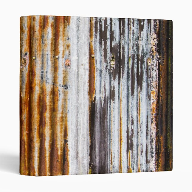Colourful Corrugated Iron Fence Binder (Front/Spine)